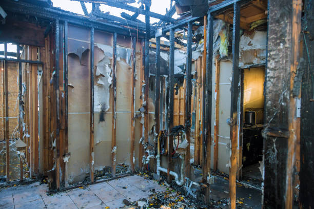 Professional Fire Damage Restoration technician working in Gatlinburg, TN